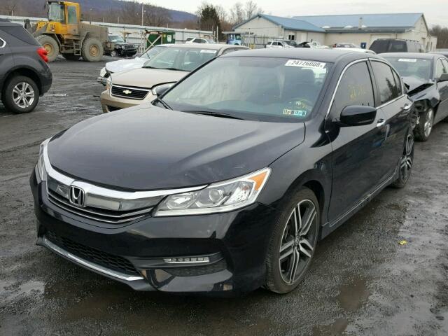 1HGCR2F59GA065291 - 2016 HONDA ACCORD SPO BLACK photo 2