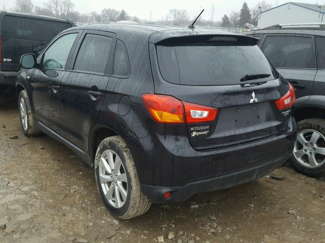 4A4AP3AU7DE003630 - 2013 MITSUBISHI OUTLANDER BLACK photo 3