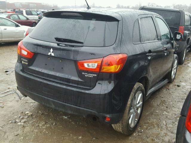 4A4AP3AU7DE003630 - 2013 MITSUBISHI OUTLANDER BLACK photo 4