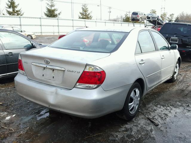 4T1BE32K16U141246 - 2006 TOYOTA CAMRY LE SILVER photo 4