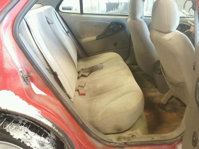 1G1JF524XY7297208 - 2000 CHEVROLET CAVALIER L RED photo 6