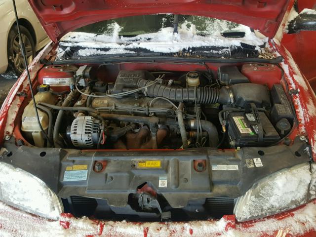 1G1JF524XY7297208 - 2000 CHEVROLET CAVALIER L RED photo 7