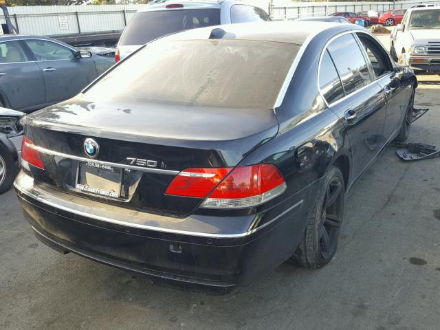 WBAHN83537DT66416 - 2007 BMW 750 BLACK photo 4