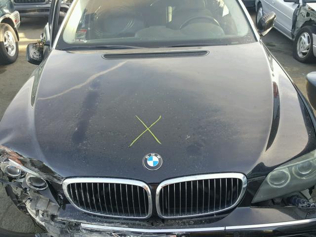 WBAHN83537DT66416 - 2007 BMW 750 BLACK photo 7