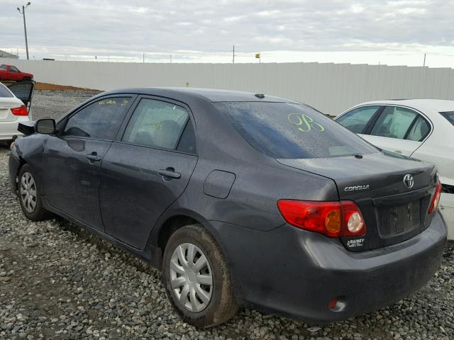 1NXBU40E89Z149208 - 2009 TOYOTA COROLLA BA GRAY photo 3