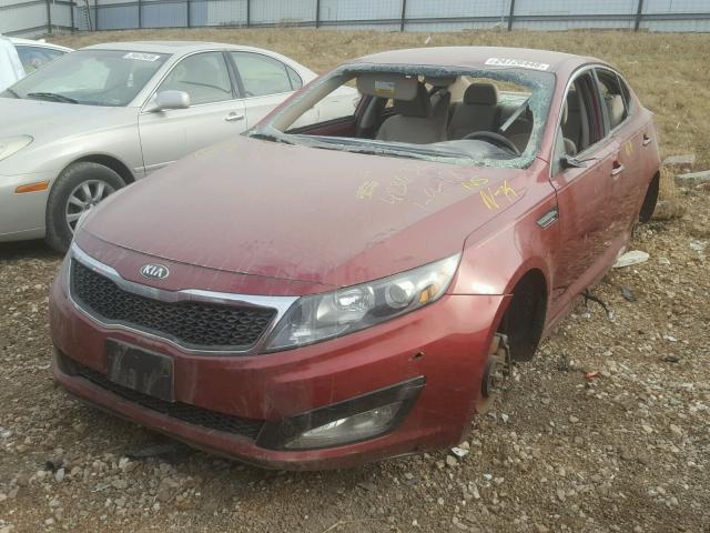 5XXGM4A77DG146843 - 2013 KIA OPTIMA LX RED photo 2