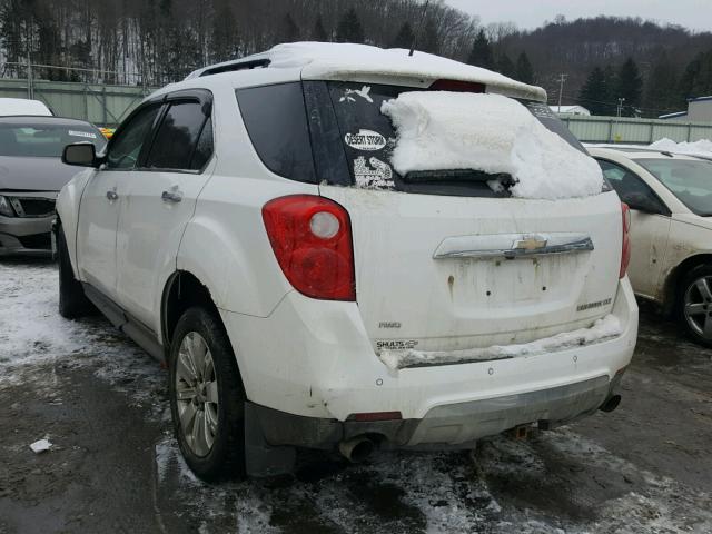 2CNFLGEY8A6262460 - 2010 CHEVROLET EQUINOX LT WHITE photo 3