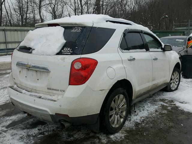 2CNFLGEY8A6262460 - 2010 CHEVROLET EQUINOX LT WHITE photo 4