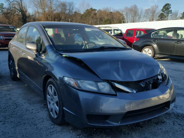 19XFA1F50BE026124 - 2011 HONDA CIVIC LX CHARCOAL photo 1