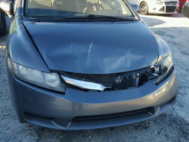 19XFA1F50BE026124 - 2011 HONDA CIVIC LX CHARCOAL photo 9