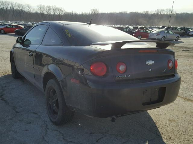 1G1AL18F187274457 - 2008 CHEVROLET COBALT LT BLACK photo 3