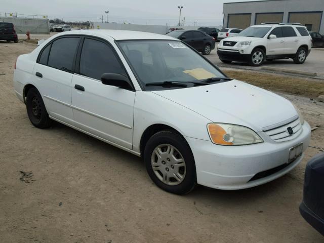 2HGES16501H551150 - 2001 HONDA CIVIC LX WHITE photo 1