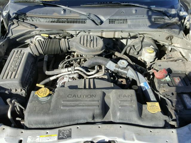 1B7GL12XX2S698288 - 2002 DODGE DAKOTA BAS SILVER photo 7