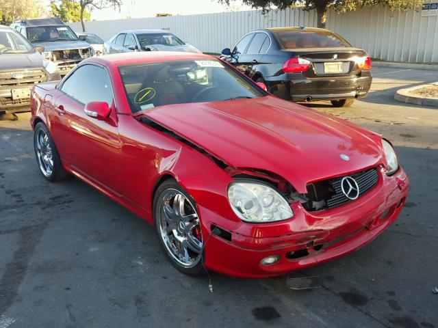 WDBKK65F62F246617 - 2002 MERCEDES-BENZ SLK 320 RED photo 1