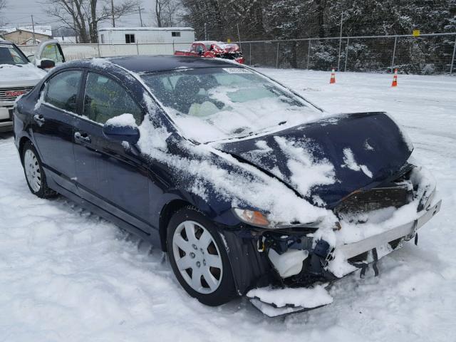 2HGFA1F54BH544906 - 2011 HONDA CIVIC LX BLUE photo 1