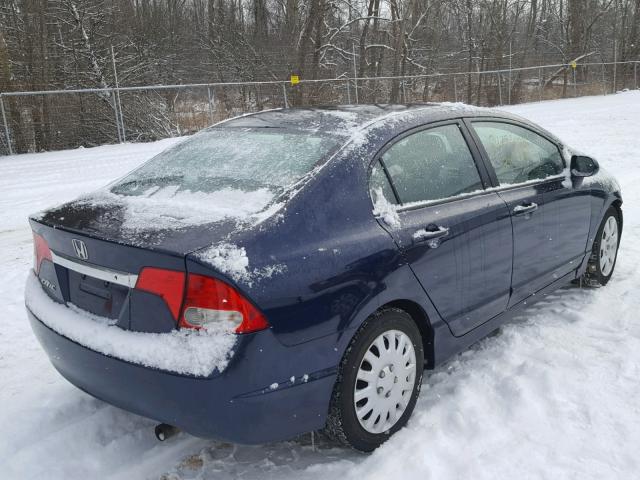 2HGFA1F54BH544906 - 2011 HONDA CIVIC LX BLUE photo 4