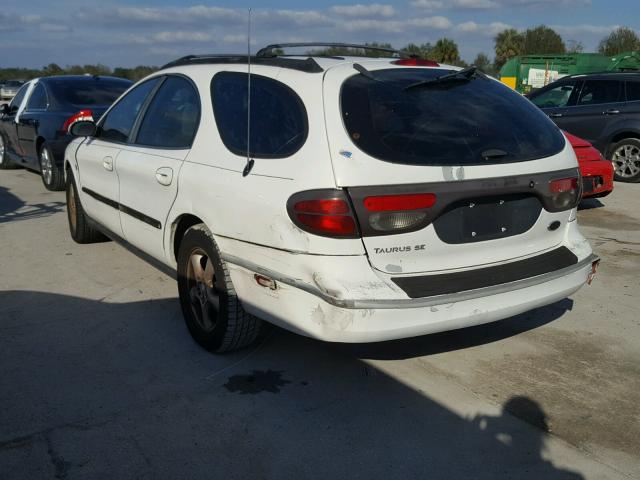 1FAFP58S9YA248381 - 2000 FORD TAURUS SE WHITE photo 3