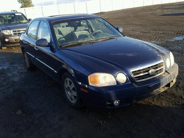 KNAGD126445268436 - 2004 KIA OPTIMA LX BLUE photo 1