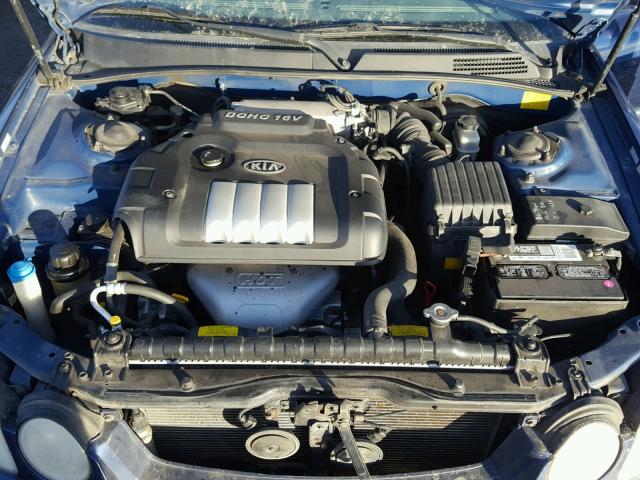 KNAGD126445268436 - 2004 KIA OPTIMA LX BLUE photo 7