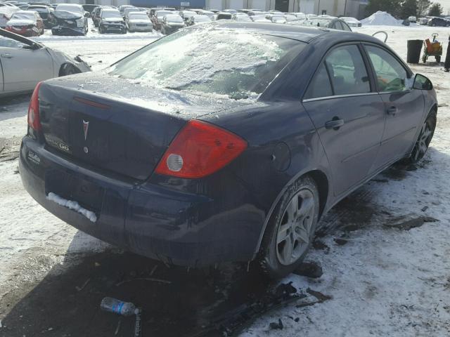 1G2ZG57B794179820 - 2009 PONTIAC G6 BLUE photo 4