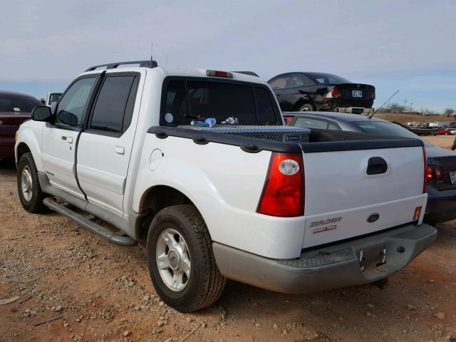 1FMZU77E32UC51303 - 2002 FORD EXPLORER S WHITE photo 3