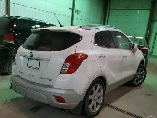 KL4CJHSB2DB074516 - 2013 BUICK ENCORE PRE WHITE photo 4