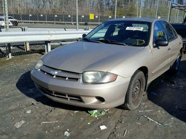 1G1JC52FX37233334 - 2003 CHEVROLET CAVALIER TAN photo 2