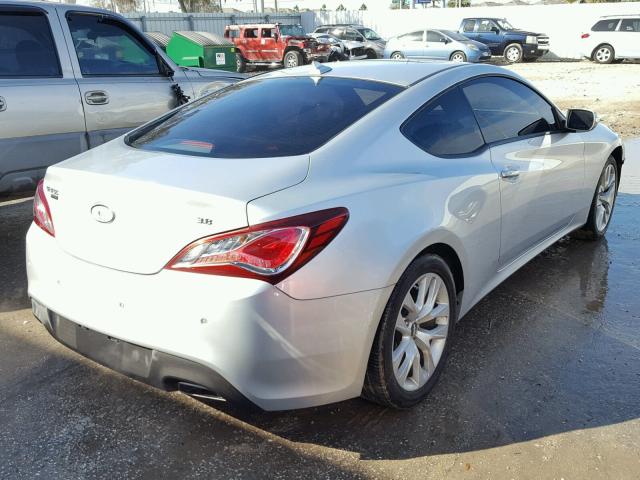 KMHHU6KJ7DU105029 - 2013 HYUNDAI GENESIS CO SILVER photo 4