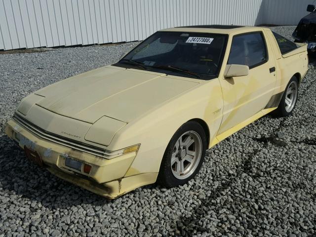 JJ3CC54N9JZ016121 - 1988 CHRYSLER CONQUEST T YELLOW photo 2