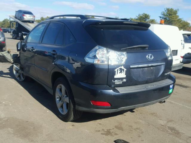 2T2HA31U74C022586 - 2004 LEXUS RX 330 BLUE photo 3