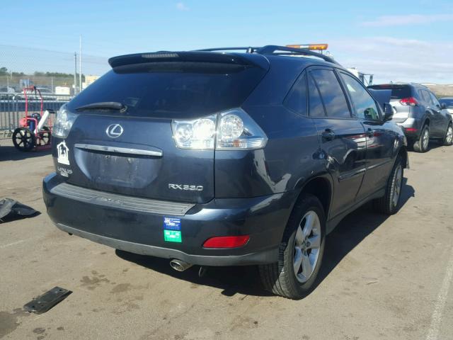 2T2HA31U74C022586 - 2004 LEXUS RX 330 BLUE photo 4