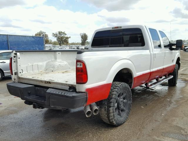 1FT8W3BT0DEA39819 - 2013 FORD F350 SUPER WHITE photo 4