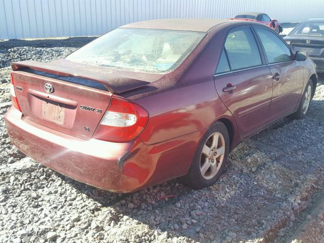 4T1BF32K72U030966 - 2002 TOYOTA CAMRY LE MAROON photo 4