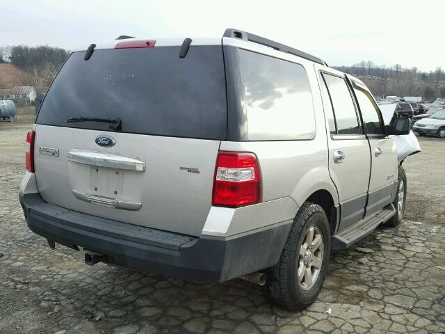 1FMFU16527LA36445 - 2007 FORD EXPEDITION SILVER photo 4