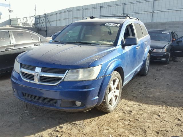 3D4GG67V79T197587 - 2009 DODGE JOURNEY R/ BLUE photo 2