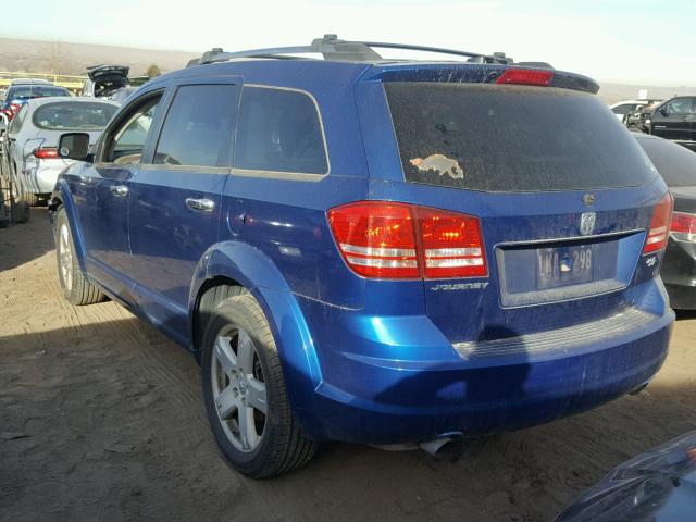 3D4GG67V79T197587 - 2009 DODGE JOURNEY R/ BLUE photo 3