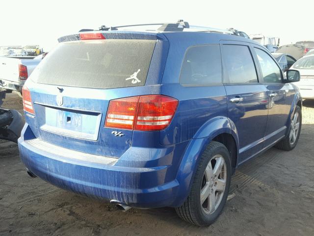 3D4GG67V79T197587 - 2009 DODGE JOURNEY R/ BLUE photo 4