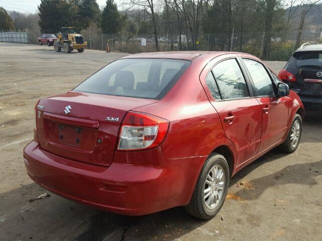 JS2YC5A37D6100234 - 2013 SUZUKI SX4 LE RED photo 4