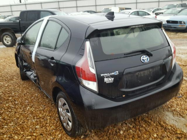 JTDKDTB3XF1098916 - 2015 TOYOTA PRIUS C BLACK photo 3