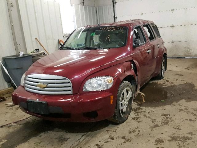 3GNDA13D37S613422 - 2007 CHEVROLET HHR LS MAROON photo 2