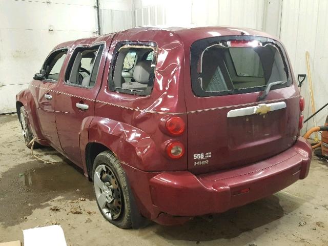 3GNDA13D37S613422 - 2007 CHEVROLET HHR LS MAROON photo 3