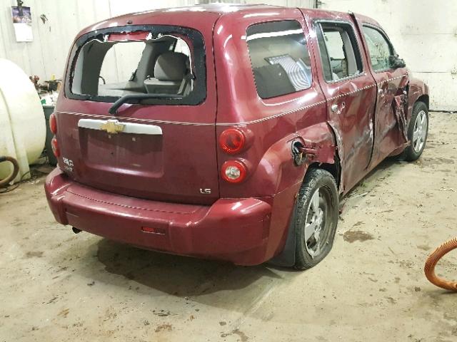 3GNDA13D37S613422 - 2007 CHEVROLET HHR LS MAROON photo 4