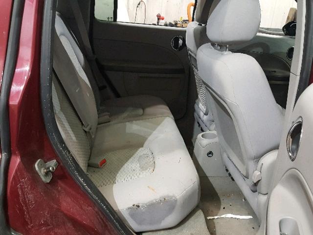 3GNDA13D37S613422 - 2007 CHEVROLET HHR LS MAROON photo 6
