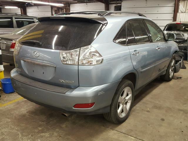 2T2HK31U18C049561 - 2008 LEXUS RX 350 BLUE photo 4