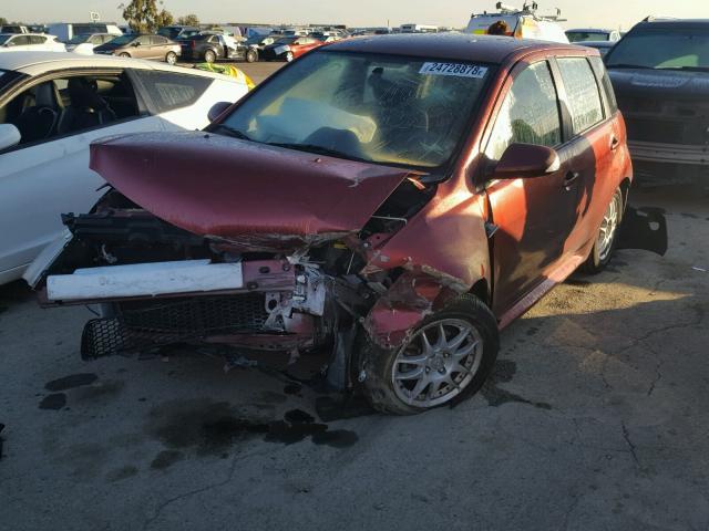 JTKKT604260147623 - 2006 TOYOTA SCION XA RED photo 2