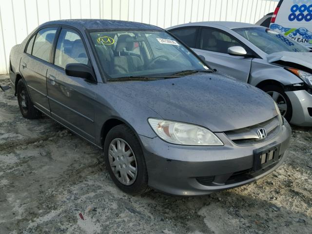 2HGES16584H592369 - 2004 HONDA CIVIC LX GRAY photo 1