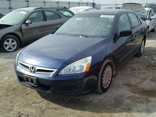 1HGCM56177A160042 - 2007 HONDA ACCORD VAL BLUE photo 2