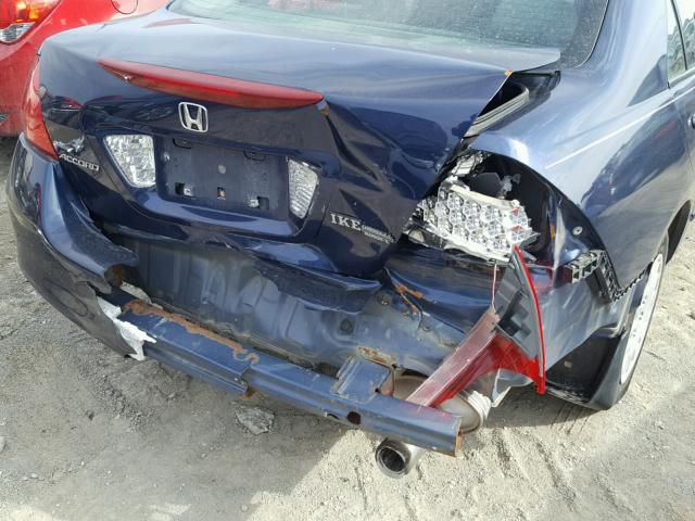 1HGCM56177A160042 - 2007 HONDA ACCORD VAL BLUE photo 9