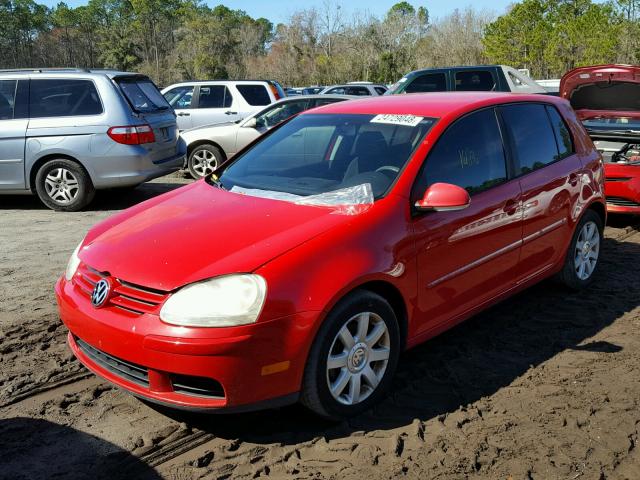 WVWDR71K27W271469 - 2007 VOLKSWAGEN RABBIT RED photo 2