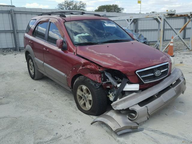 KNDJD733835096314 - 2003 KIA SORENTO EX RED photo 1